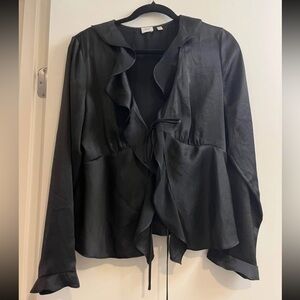 Aritzia Wilfred Frenchy Satin Blouse